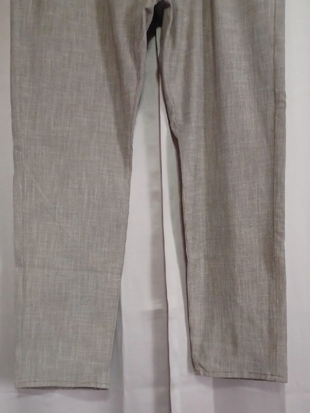 34Heritage Courage Tan Cross Hatch Twill Slacks 40/32 Double Belt Loops 5 Pocket